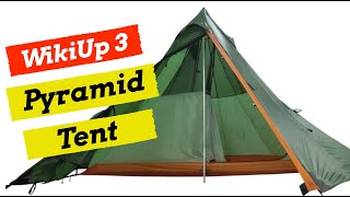 Nigor WickiUp 3 Pyramid Tent  FourSeason Backpacking amp Wild Camping [upl. by Severen]