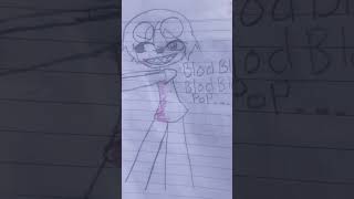 BLOD BLOD BLOD BLOD POP🩸😱gambar art drawing artist [upl. by Nirro]