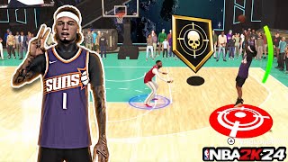 I took this quotENDGAMEquot 2WAY SHARPSHOOTER to the 1V1 COURT and DOMINATEDBEST BUILD in NBA 2K24 [upl. by Crofoot]