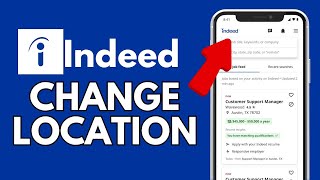 How to Change Location on Indeed App 2024 [upl. by Adihsaar]