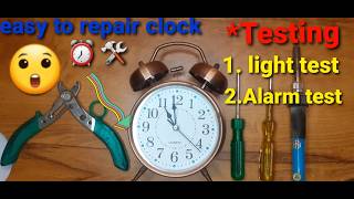 Twin bell clock  How to repair clock ⏰ 🛠️ repairing repairs shortsfeed [upl. by Ajram]