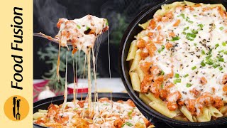 Penne Pasta with Hot Cheesy Chicken Recipe by Food Fusion [upl. by Rases]