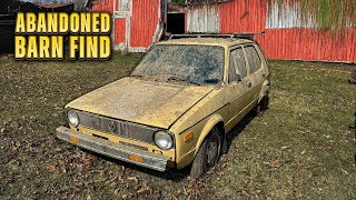 Volkswagen Rabbit ABANDONED In Barn for 28 Years Satisfying Car Detailing Restoration [upl. by Christoffer]