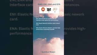 AWS ENI ENA and EFA aws cloudcomputing awsccp ssas exam network [upl. by Nyasuh]