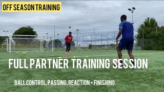 Full Off Season Football Training Session  Football partner drills  Improve football technique [upl. by Far]