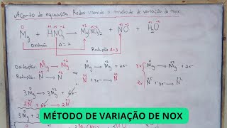 Acerto de equações redox pelo método de variação de nox [upl. by Sinnaoi710]