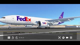 Rate this Fedex B777 landing [upl. by Margetts]