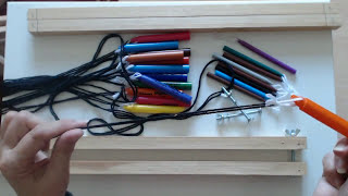 Weaving sticks Make a clamp for your weaving pens very easy to make [upl. by Nida575]