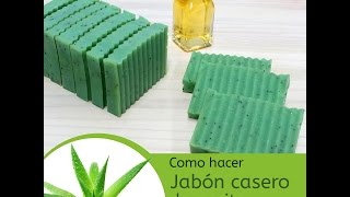 Hacer jabón de aceite con aloe vera [upl. by Ahsit]