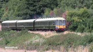 DMU quotSteam Replacementquot Swanage Railway 14th August 2022 [upl. by Ymmor]