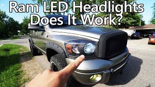 Plans For My Tow Rig Dodge Ram LED Headlight Review Auxbeam Install  Asian Redneck Project 14 [upl. by Plath]