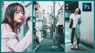 Color Effect  JAPAN MOOD  Photoshop Tutorial [upl. by Lipinski392]