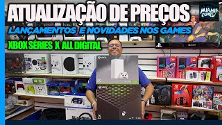 ATUALIZAÇÃO DE PREÇOS LANÇAMENTOS E NOVIDADES NOS GAMES XBOX SÉRIES X ALL DIGITAL  MIAMI GAMES [upl. by Razaele]