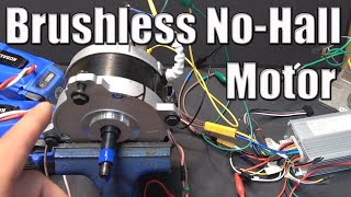 How to install a Brushless motor without a Hall sensor on a standard Brushless motor controller [upl. by Eerolam]