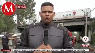 Tráiler a punto de caer de puente en Tlalnepantla [upl. by Obau232]