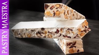 How To Make Nougat Soft Nougat  Pastry Maestra [upl. by Gaves]