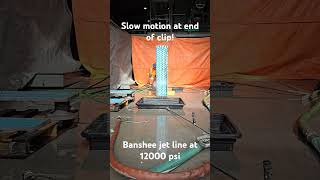 Banshee Jetline 12kpsi pressure Slow motion at end [upl. by Enale]