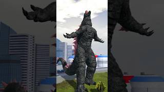 Evolved Godzilla 2024 vs Sachiel Angel godzilla kong shorts [upl. by Nylynnej]