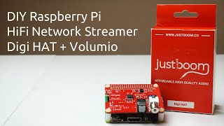 HOWTO DIY Raspberry Pi HiFi network streamer  DigiHat  Volumio [upl. by Lillis817]