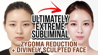 MOST ICONIC SUBLIMINAL❗ Angelic Face Zygoma Reduction Narrow Cheekbones upgraded formula [upl. by Ettenej684]