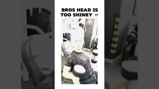 Bros head is too shiney 💀😭 trending subscribe meme memes funnymemes funny shorts capcut [upl. by Ahselat]