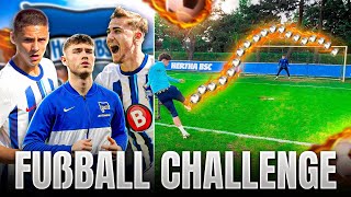 FUSSBALLCHALLENGE GEGEN 3 BUNDESLIGA YOUNGSTARS 🔥⚽️ [upl. by Polk]