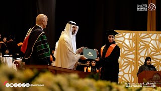 سلطان بن أحمد القاسمي يشهد حفل تخريج طالبات عدد من كليات جامعة الشارقة [upl. by Golliner146]