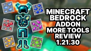 ¡Descubre el MEJOR ADDON de Minerales y Armaduras para Minecraft PE 12130  More Tools [upl. by Tess]