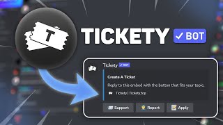 How to Setup Tickety For Your Discord Server  2023 [upl. by Uot]