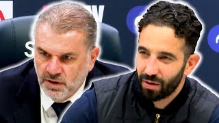 🔴 LIVE  Ruben Amorim and Ange Postecoglou postmatch press conference  Tottenham 43 Man Utd [upl. by Neerod]