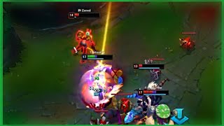 Baus Amazing 1v4 Quadrakill  Best lol Highlights EP292 [upl. by Nennahs412]