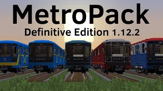 MetroPack Definitive Edition  23 Поезда метро в МАЙНКРАФТ [upl. by Silvester681]