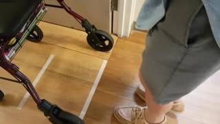 Parkinsons Disease Cueing ambulation improved walking [upl. by Dlonra411]