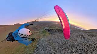 Sunrise Flight Low over the Coniston Mines [upl. by Terraj]