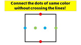 Connect the dots of same color without crossing the lines [upl. by Sandon]