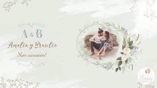 INVITACION VIRTUAL PARA BODA CIVIL O RELIGIOSA 2024  VIDEO INVITATION WEDDING [upl. by Fionna]