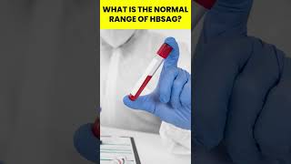 What is the normal range of HBsAg  HBsAg short shorts shortvideo [upl. by Rotberg981]