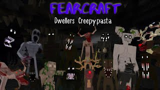 quotFEARCRAFT v2 The Dwellers Familyquot MCPE AddOn  Creepypasta Full Showcase Man from the fog etc [upl. by Skardol]