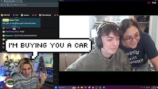 xQc Buys his Viewer with his mom a Car [upl. by Garrison158]