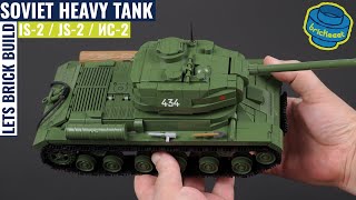 IS2  JS2  ИС2  3in1 Soviet Heavy Tank  COBI 2578 Speed Build Review [upl. by Therron]