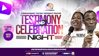 MIDNIGHT PRAYER COMMANDING THE DAYTESTIMONY AND CELEBRATION NIGHT 14102024 [upl. by Neelhtakyram987]