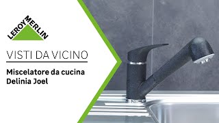 Visti da vicino miscelatore da cucina Joel spazzolato DELINIA  Leroy Merlin [upl. by Zigrang332]