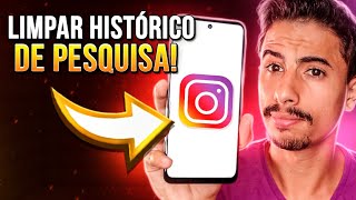 Como LIMPAR HISTÓRICO DE PESQUISA do INSTAGRAM [upl. by Retrak]