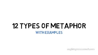 Understanding 12 Types of Metaphor with Examples [upl. by Trainer]