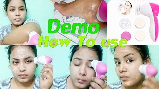 5 in 1 facial massager demo how to use amp benefits [upl. by Droffig907]