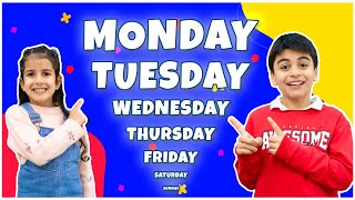 Learning Days of the Week Song for Kids  Fun English Weekdays Song [upl. by Edia]