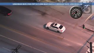 Authorities pursue reckless driver in Los Angeles County [upl. by Assetak]