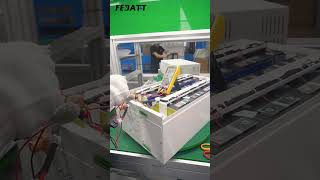 Small scale energy storage production line factory real shot batteryfactory solar battery [upl. by Oiralednac345]