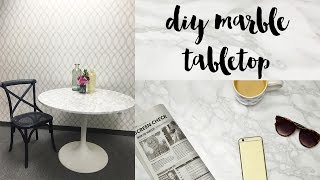 Use Marble Sticky Back Plastic to Cover a Table [upl. by Berkeley]