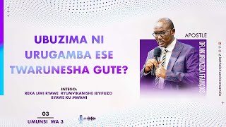 UBUZIMA NI URUGAMBA ESE TWARUNESHA GUTE  03 Apostle Dr NKURUNZIZA François [upl. by Lananna]